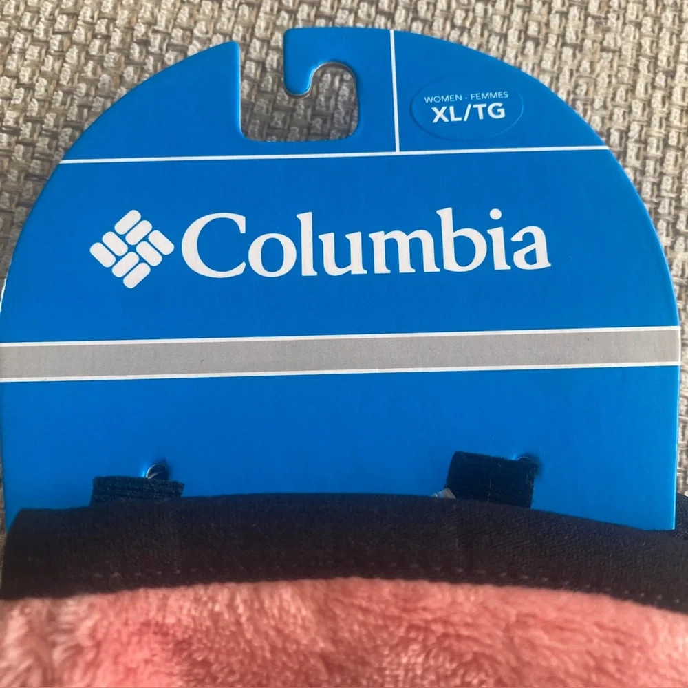 Columbia Dusty Pink Plush Fleece Gloves XL